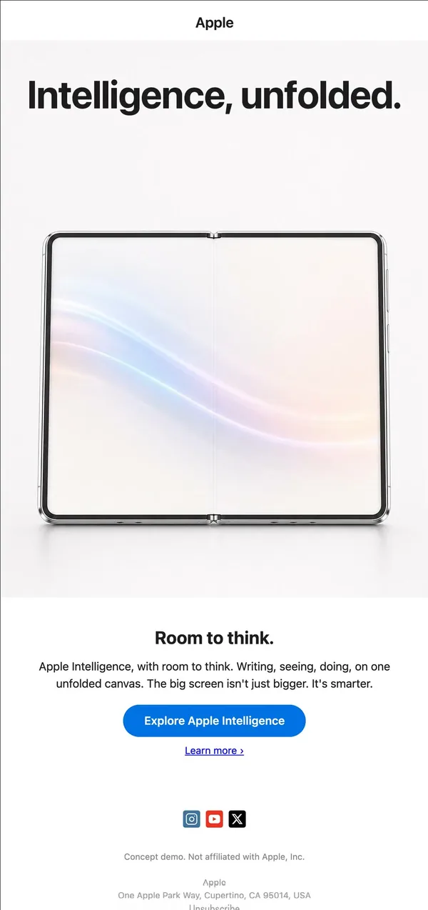 Apple concept email 7 of 12: AI feature