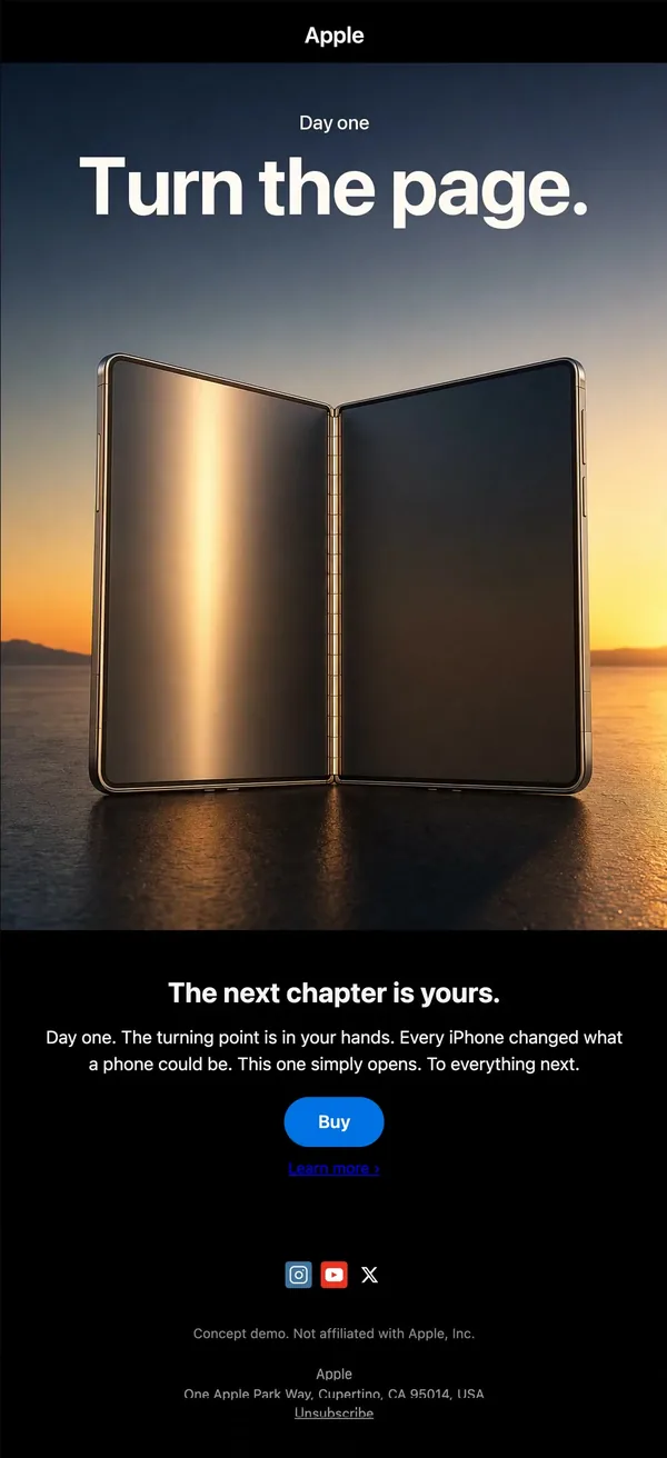 Apple concept email 12 of 12: Launch day