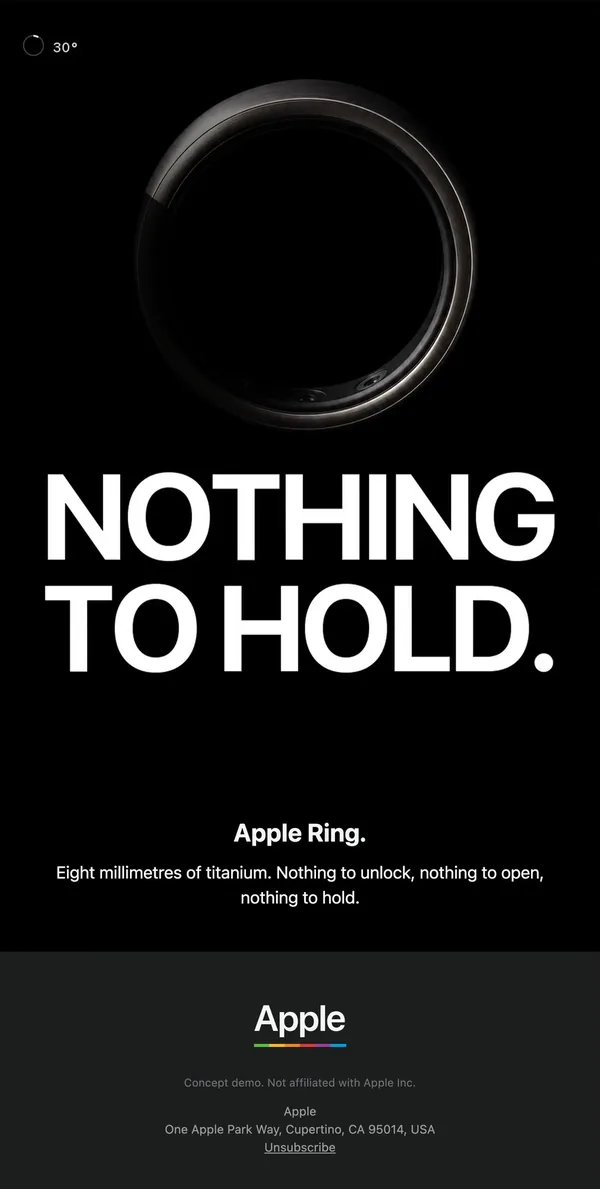 Email 1 of the Apple 12-email flow