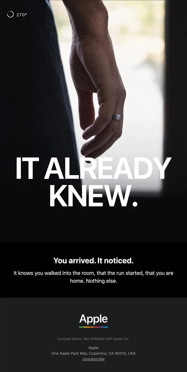 Apple concept email 9 of 12: Use case: context
