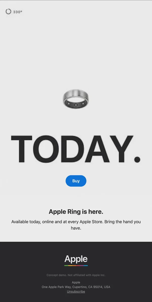 Apple concept email 11 of 12: Launch day