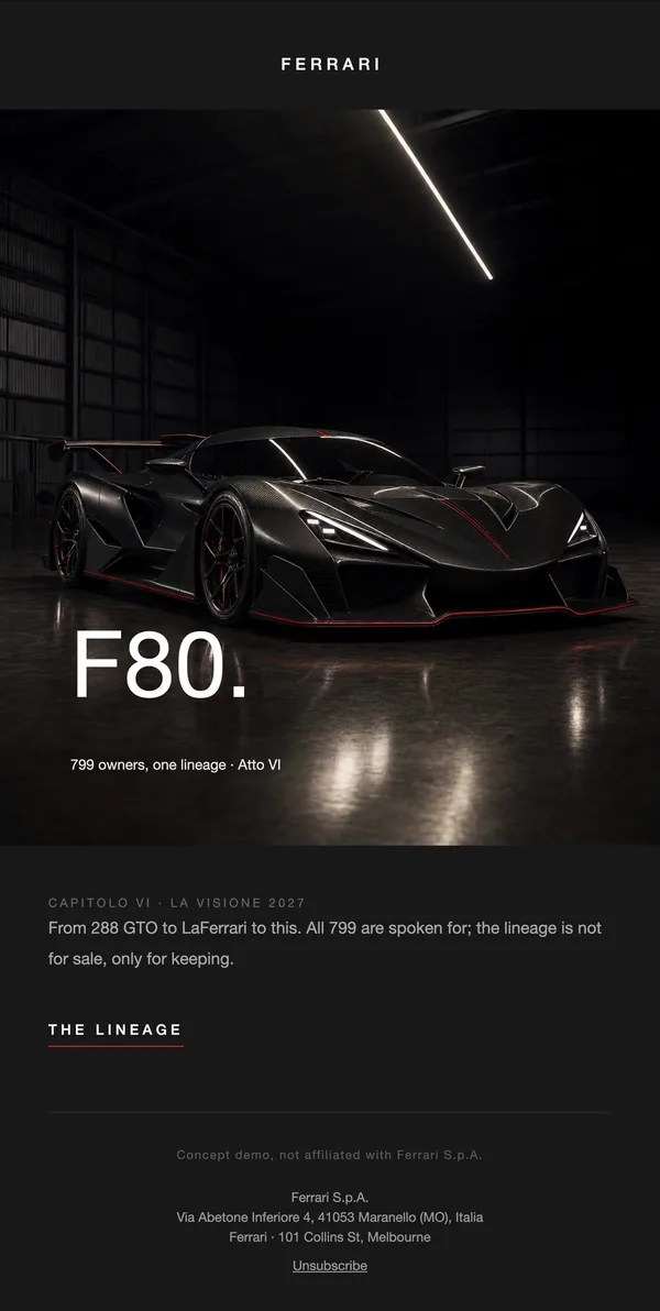 Ferrari concept email 6 of 12: Halo car