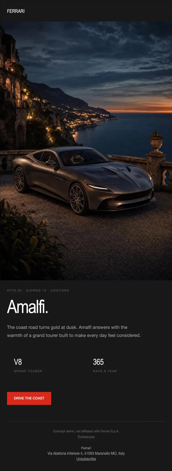 Ferrari concept email 5 of 12: Grand tourer