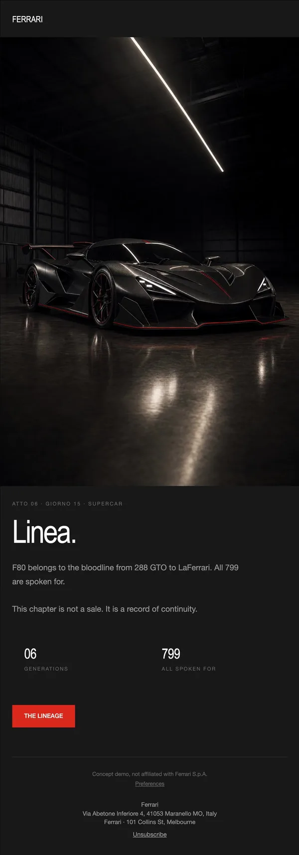 Ferrari concept email 6 of 12: Halo car