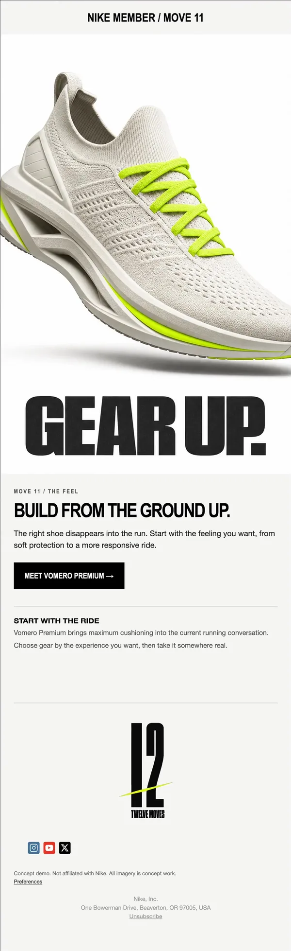 Nike concept email 11 of 12: Product story
