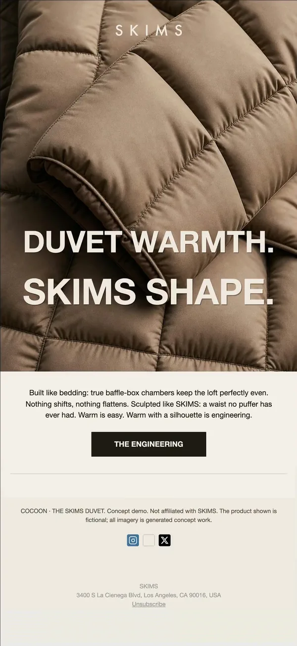 SKIMS concept email 7 of 12: Product story