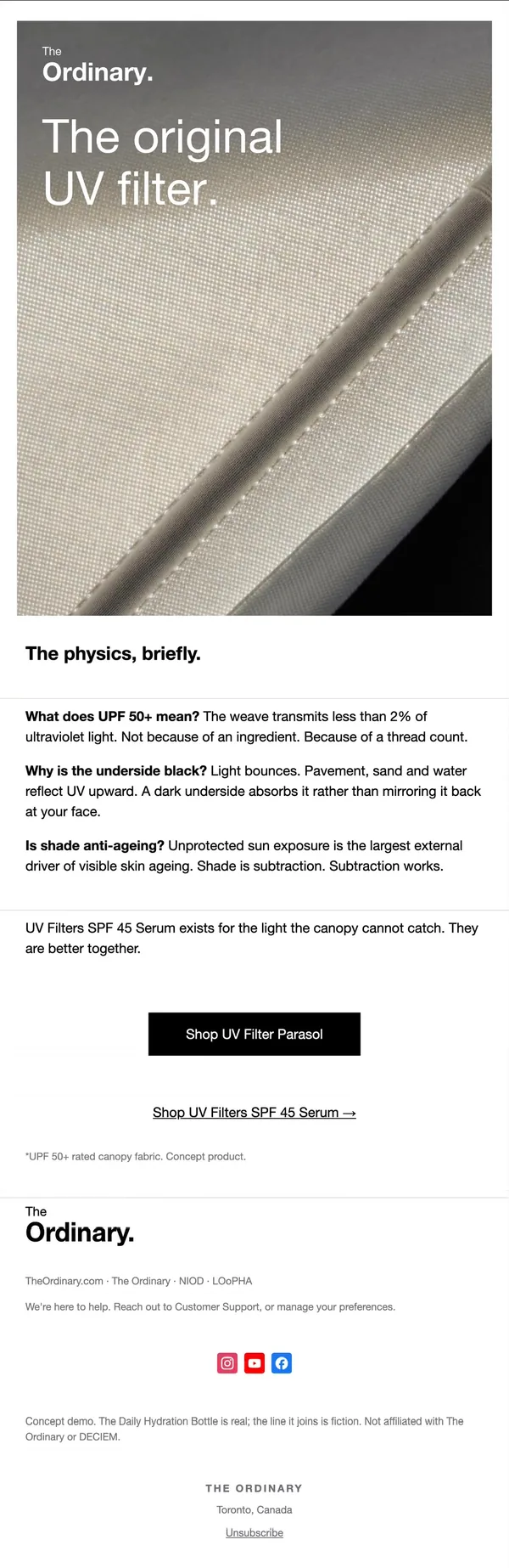 The Ordinary concept email 7 of 12: Product science