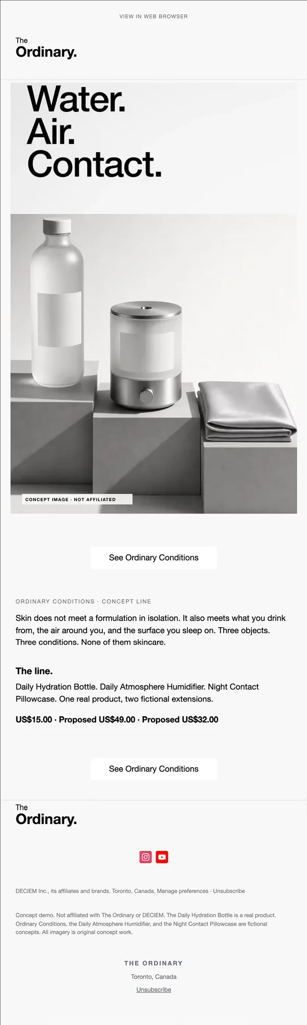 The Ordinary concept email 6 of 12: Line reveal