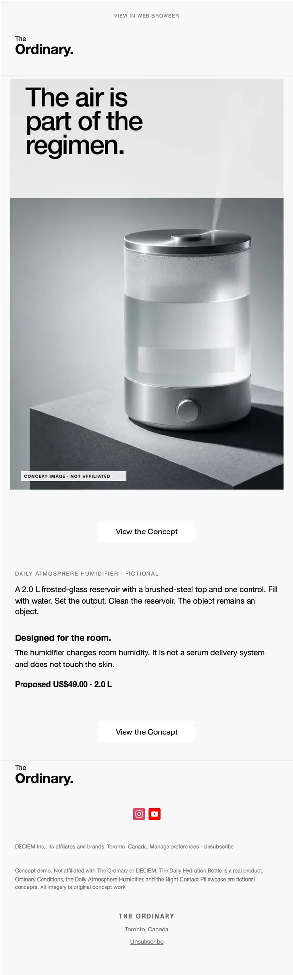 The Ordinary concept email 7 of 12: Product story