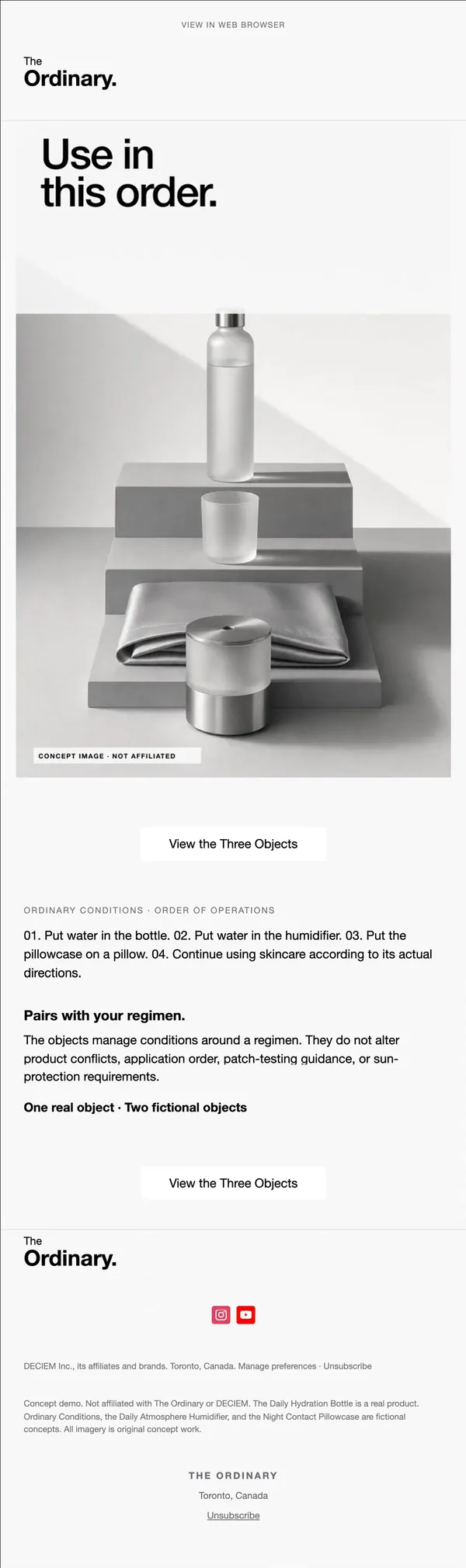 The Ordinary concept email 10 of 12: Usage order