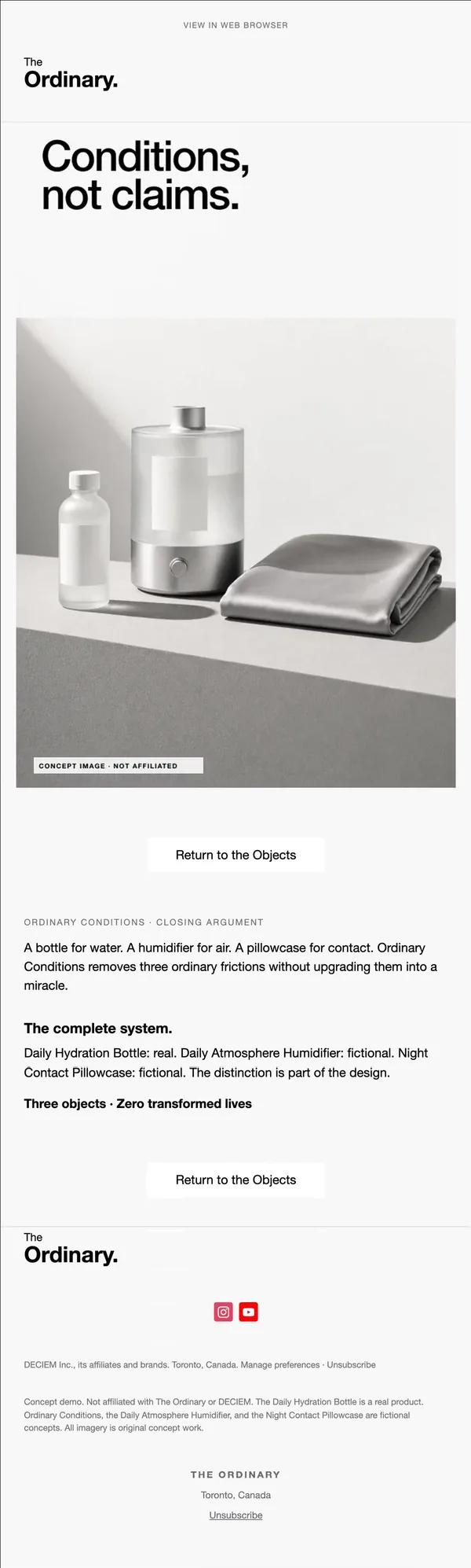The Ordinary concept email 12 of 12: Closing argument