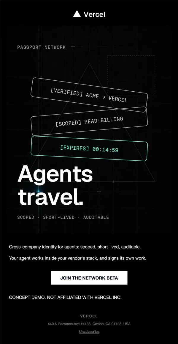 Vercel concept email 10 of 12: Product story