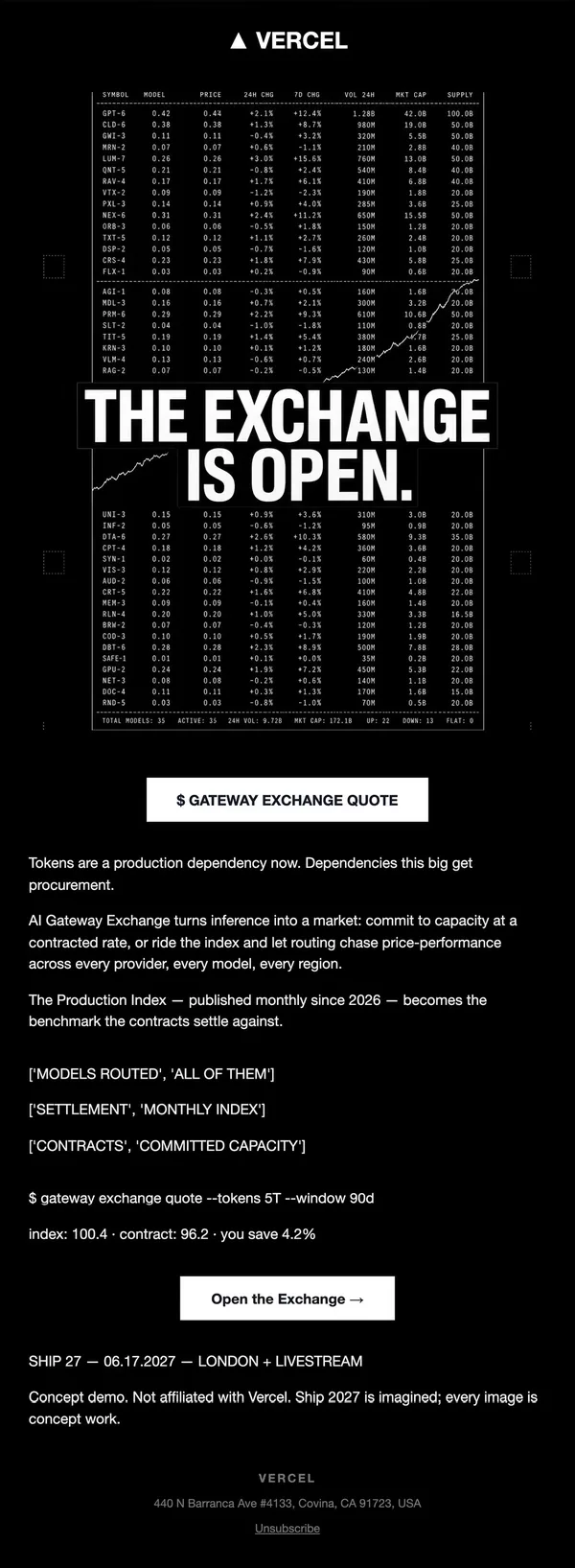 Vercel concept email 10 of 12: Product story