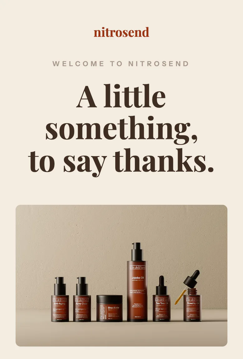 The First-Order Perk email template, mobile view