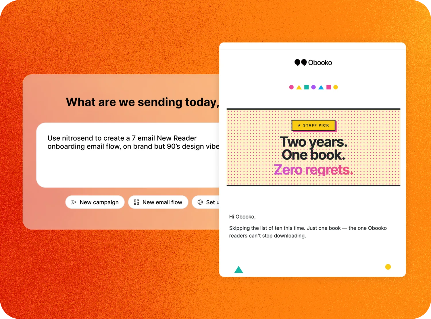 Pixel-perfect on-brand email design generated by Nitrosend AI from a natural-language prompt