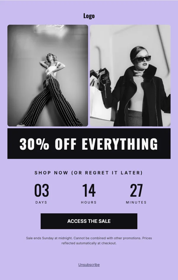The Final Hours email template