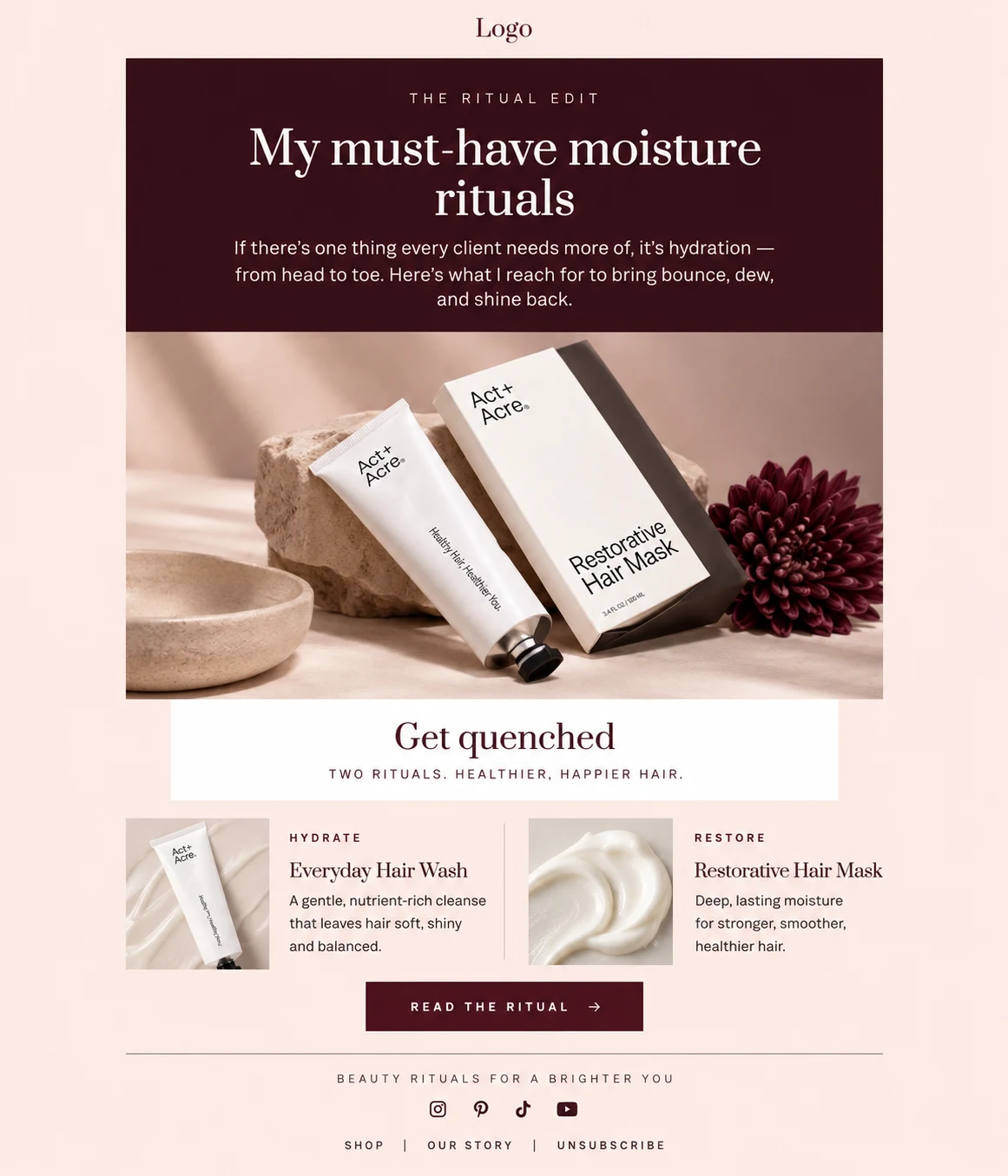 The Ritual Edit email template