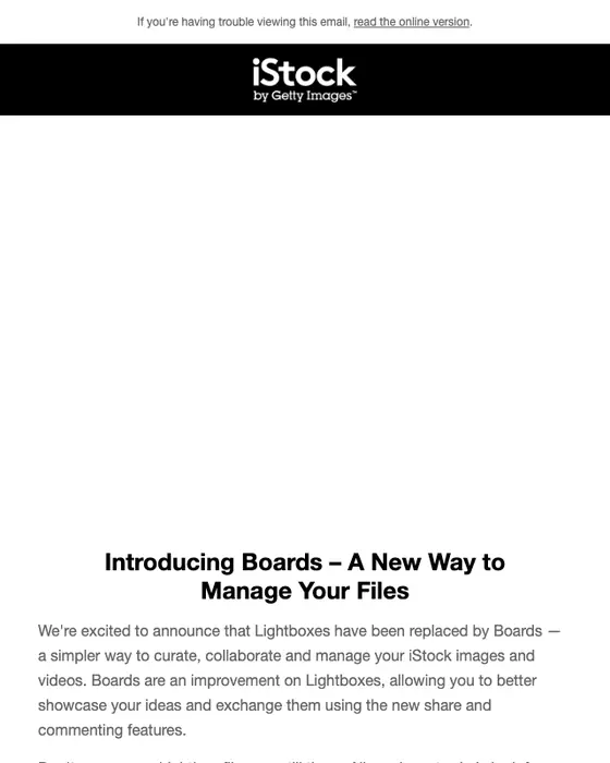 iStock email