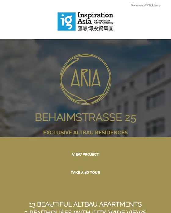 Inspiration Group promotional email