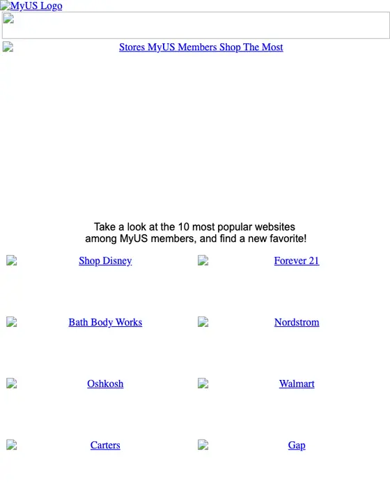MyUS.com promotional email