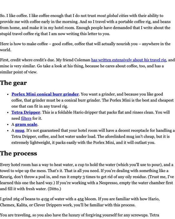 Draft newsletter email