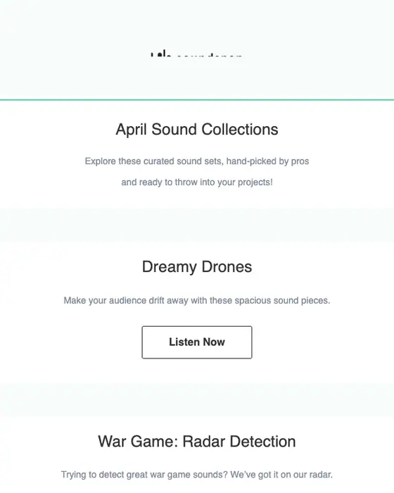 Soundsnap email