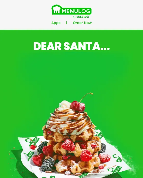 Menulog seasonal email