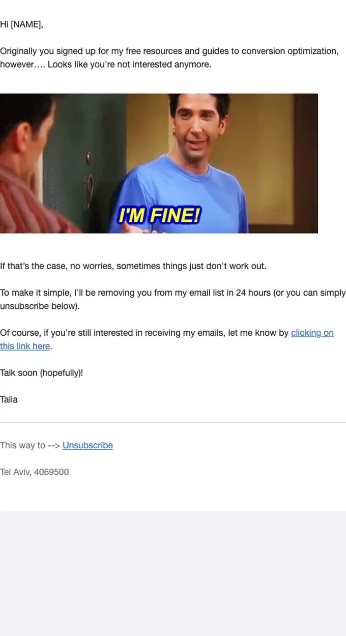 GetUplift re engagement email, full length