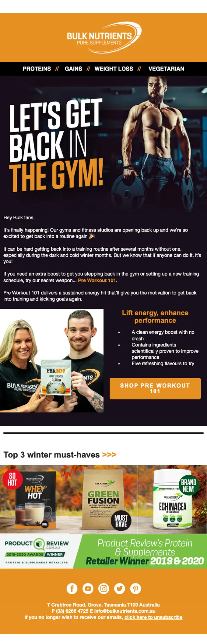 Bulk Nutrients re engagement email, full length