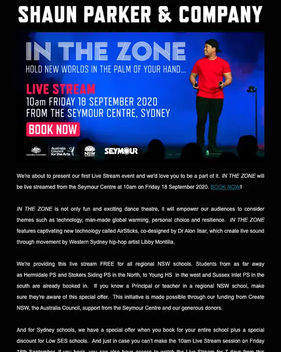 Shaun Parker & Company newsletter email