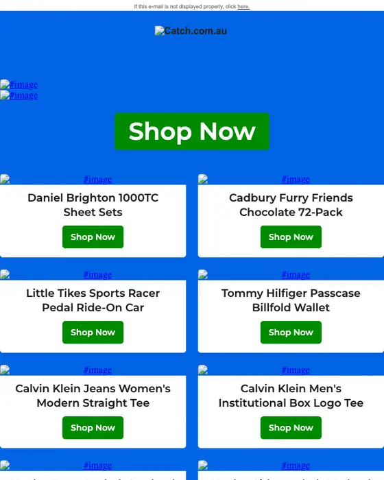 Catch sale email