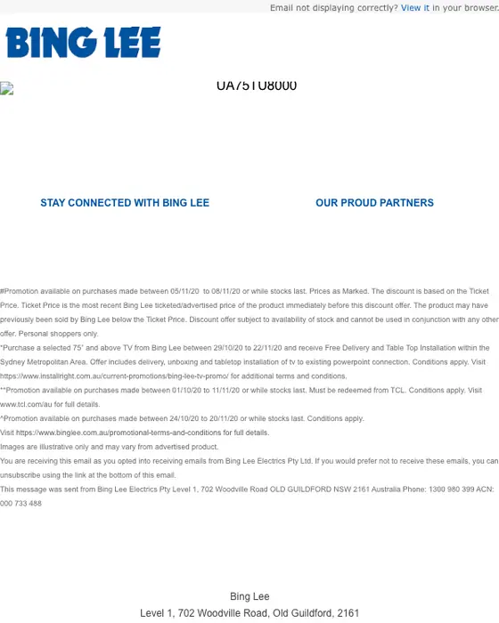 Bing Lee email