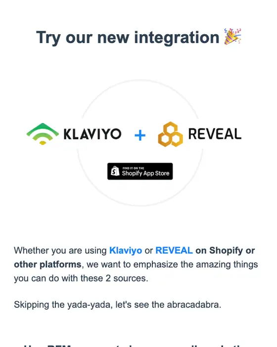 Omniconvert product launch email