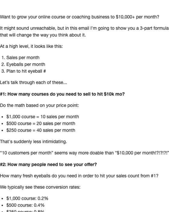 Growth Tools newsletter email