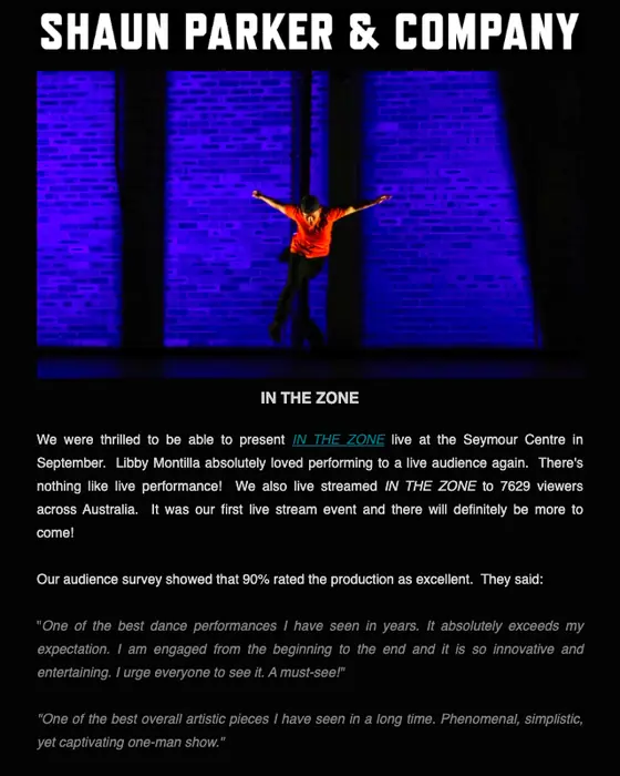 Shaun Parker & Company newsletter email