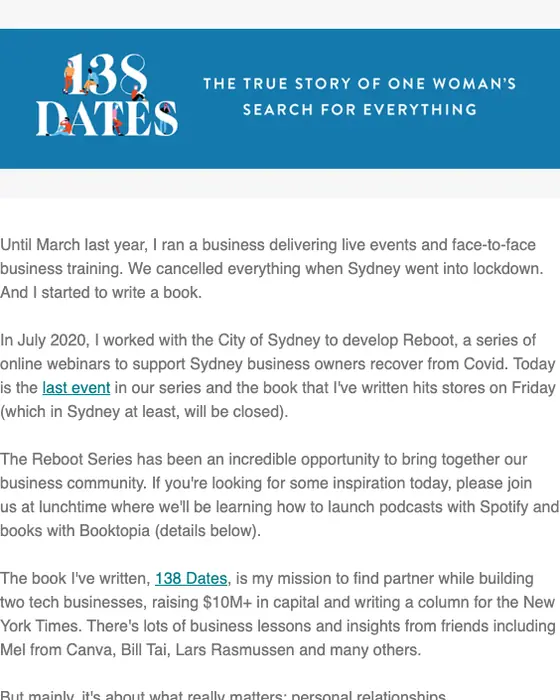 Zambesi newsletter email