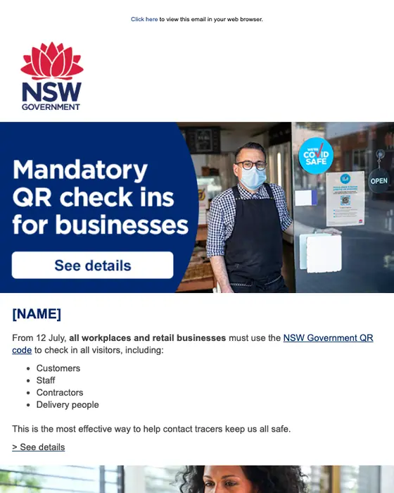 NSW Government email