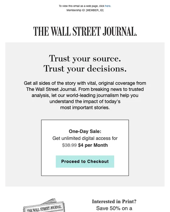 The Wall Street Journal email