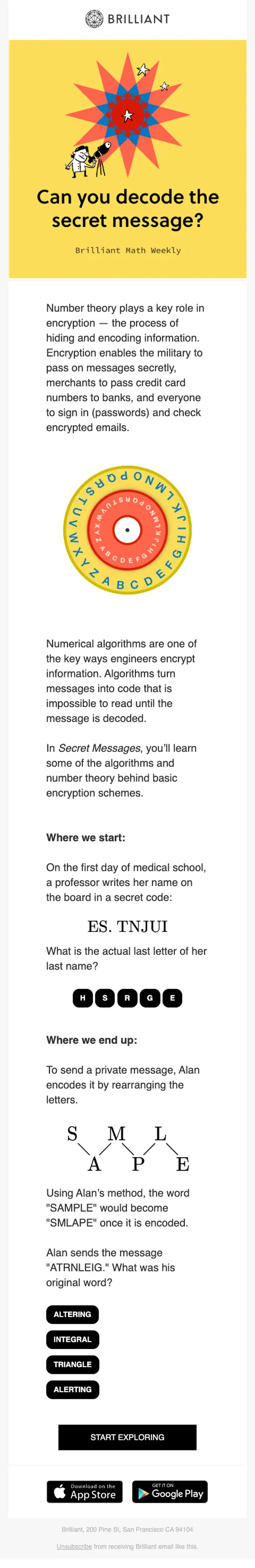 Brilliant re engagement email, full length