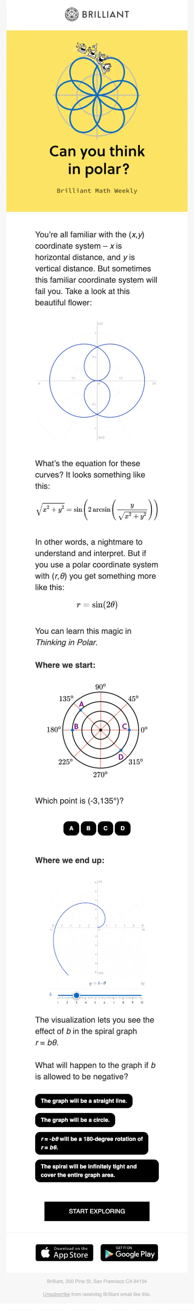 Brilliant promotional email, full length