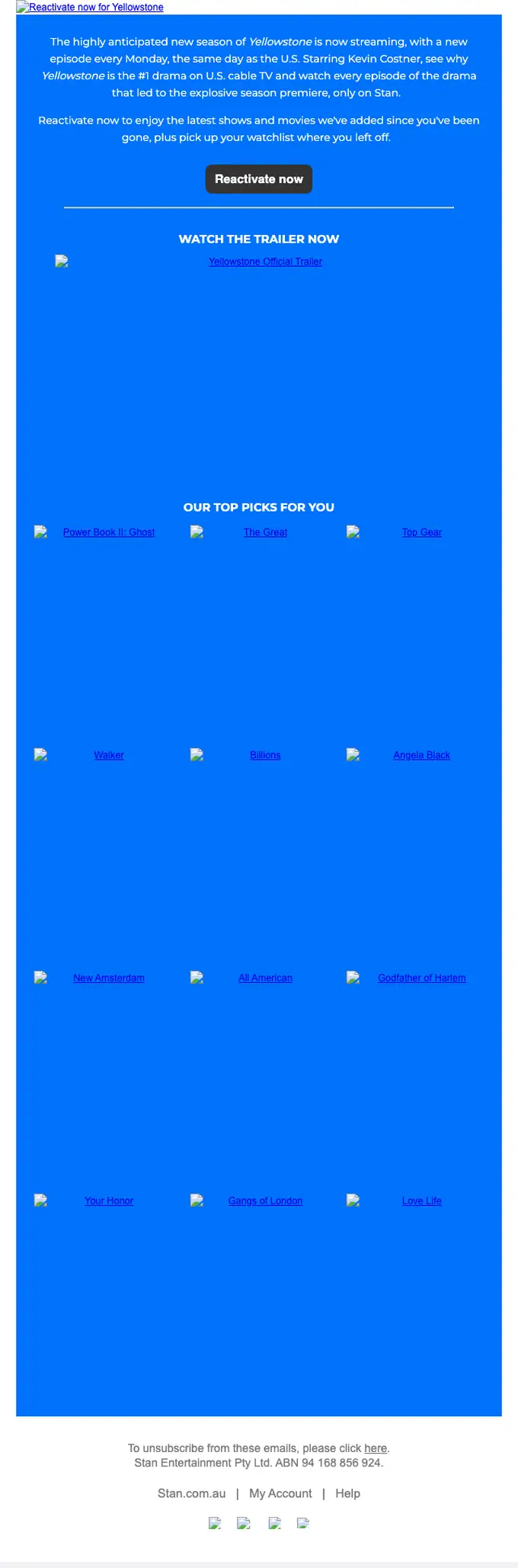 Stan re engagement email, full length