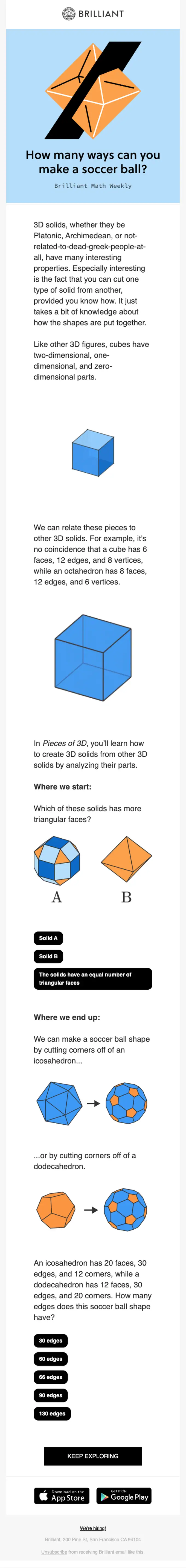 Brilliant re engagement email, full length