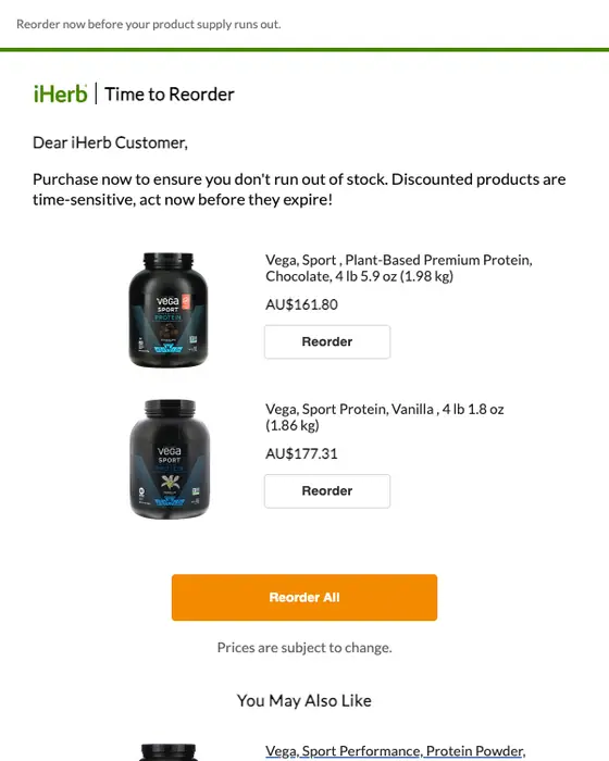 iHerb email