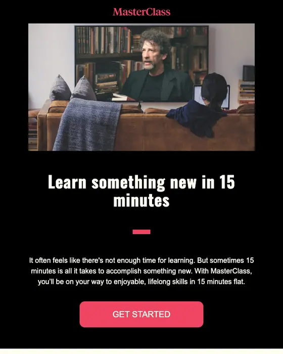 MasterClass email