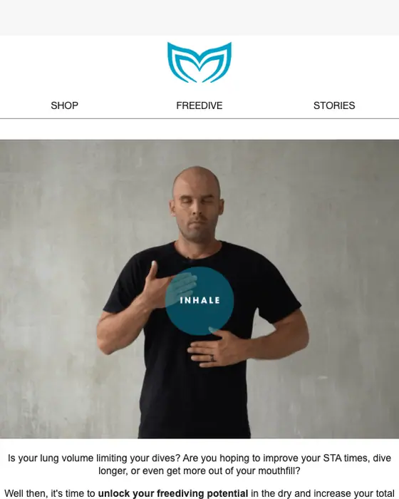 Molchanovs Freediving promotional email