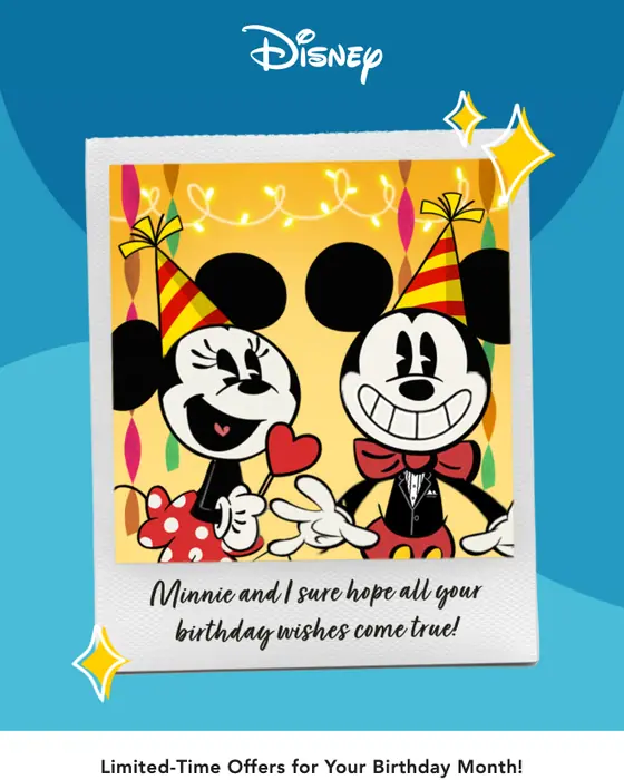 My Disney promotional email