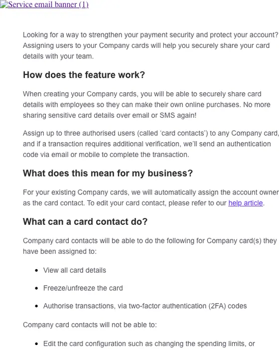 Airwallex account notice email
