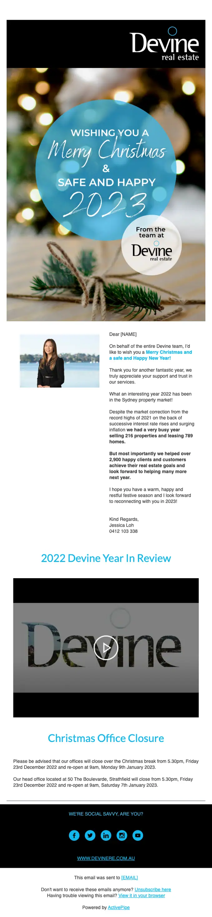 Devine seasonal email, full length