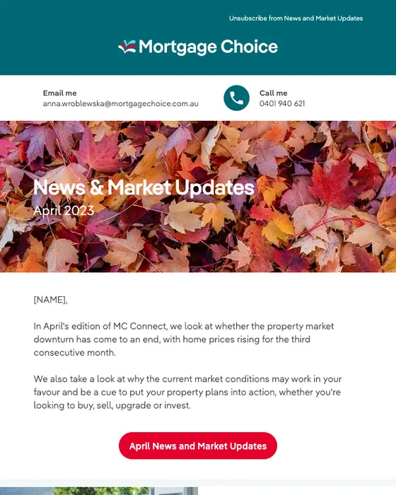 Mortgage Choice newsletter email