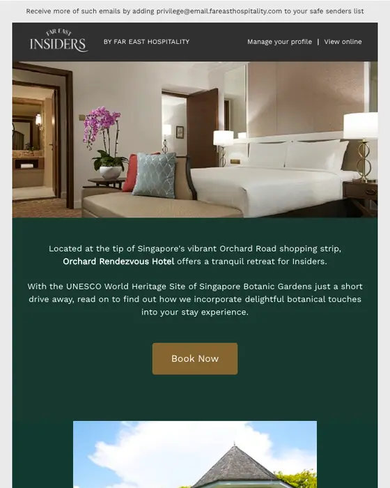 Far East Insiders by Far East Hospitality promotional email